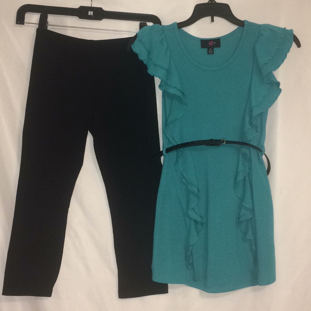 Teal Top and legging set